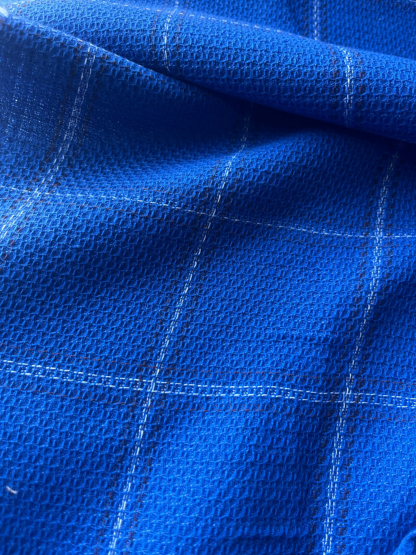 KLAAS 022 heavy cotton check royal blue