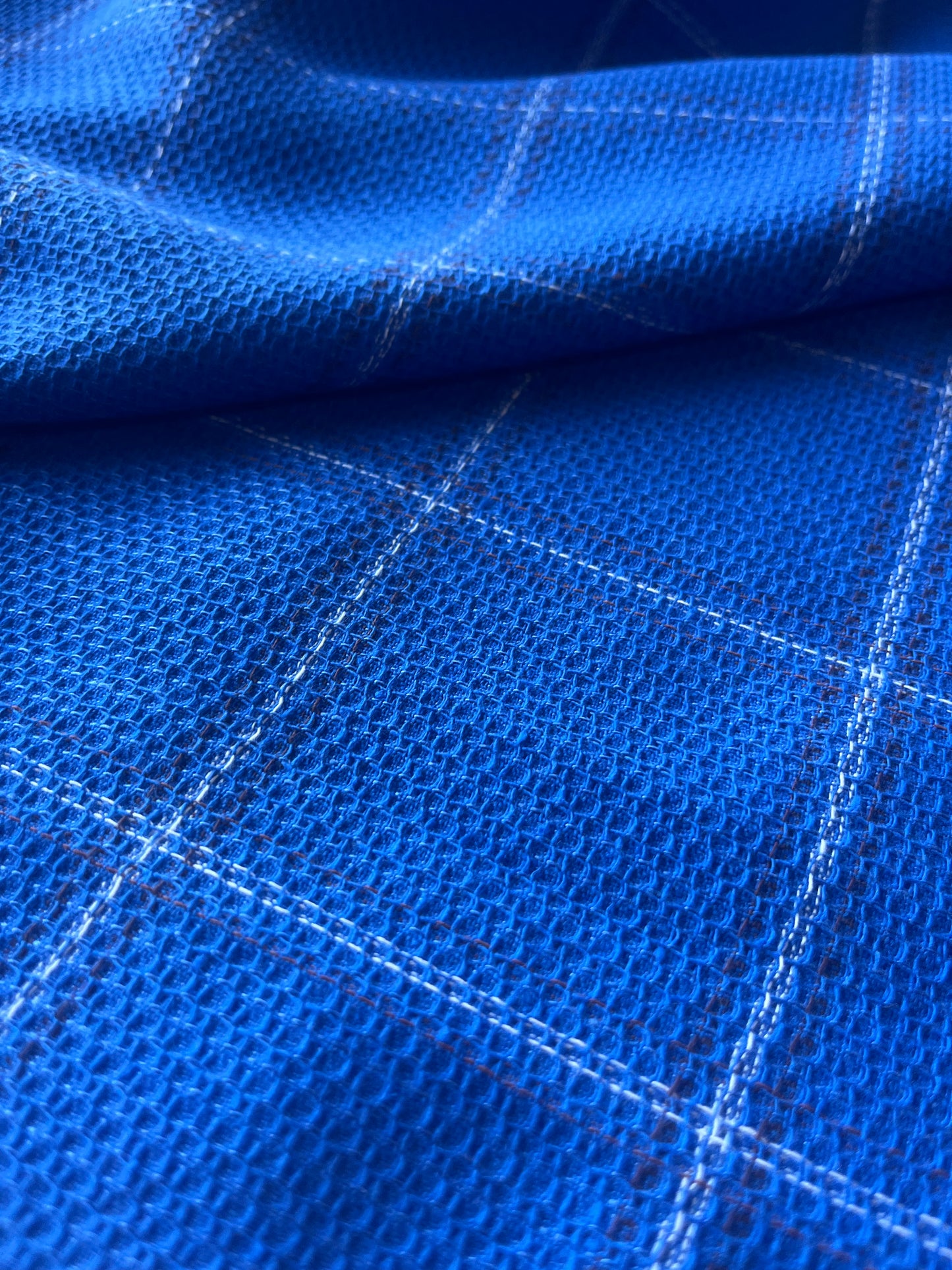 KLAAS 022 heavy cotton check royal blue