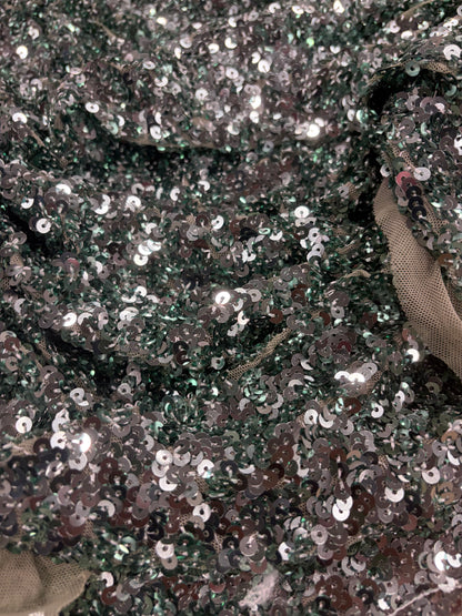 RHINO 002 mesh sequins khaky