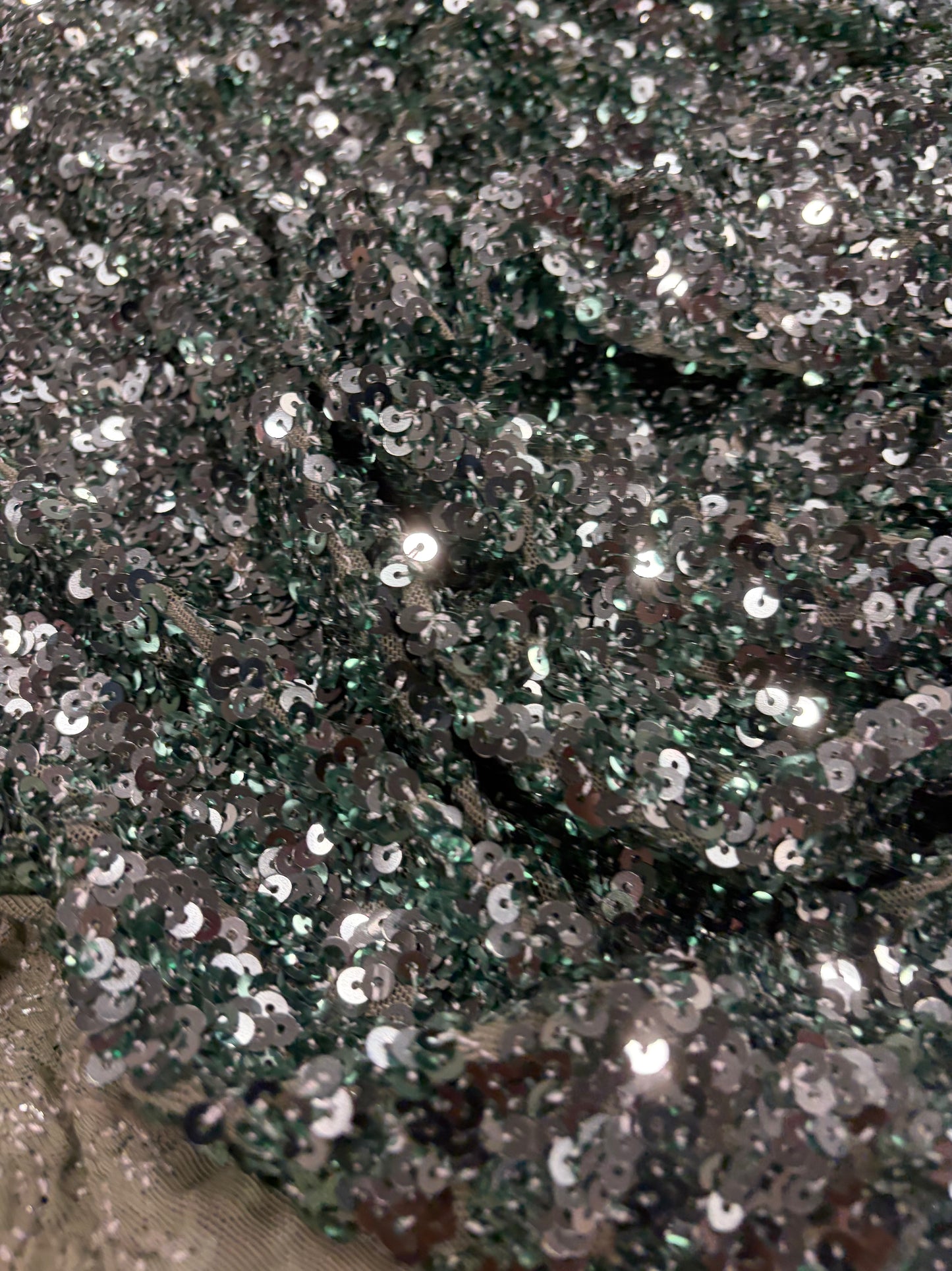 RHINO 002 mesh sequins khaky