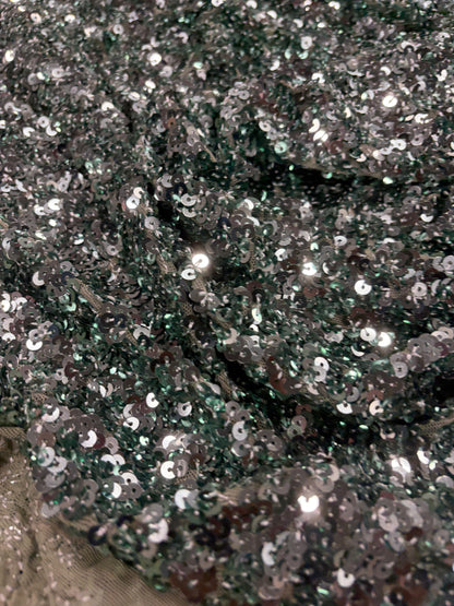 RHINO 002 mesh sequins khaky