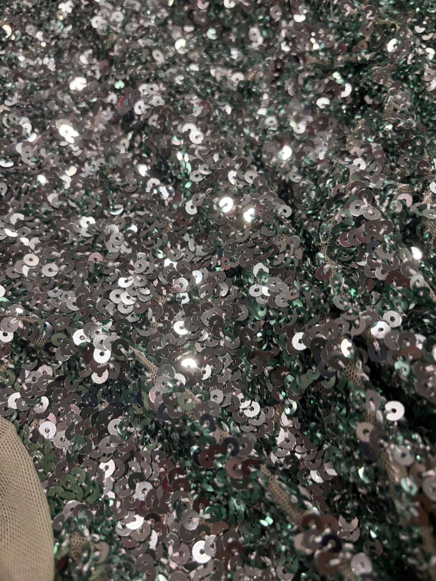 RHINO 002 mesh sequins khaky