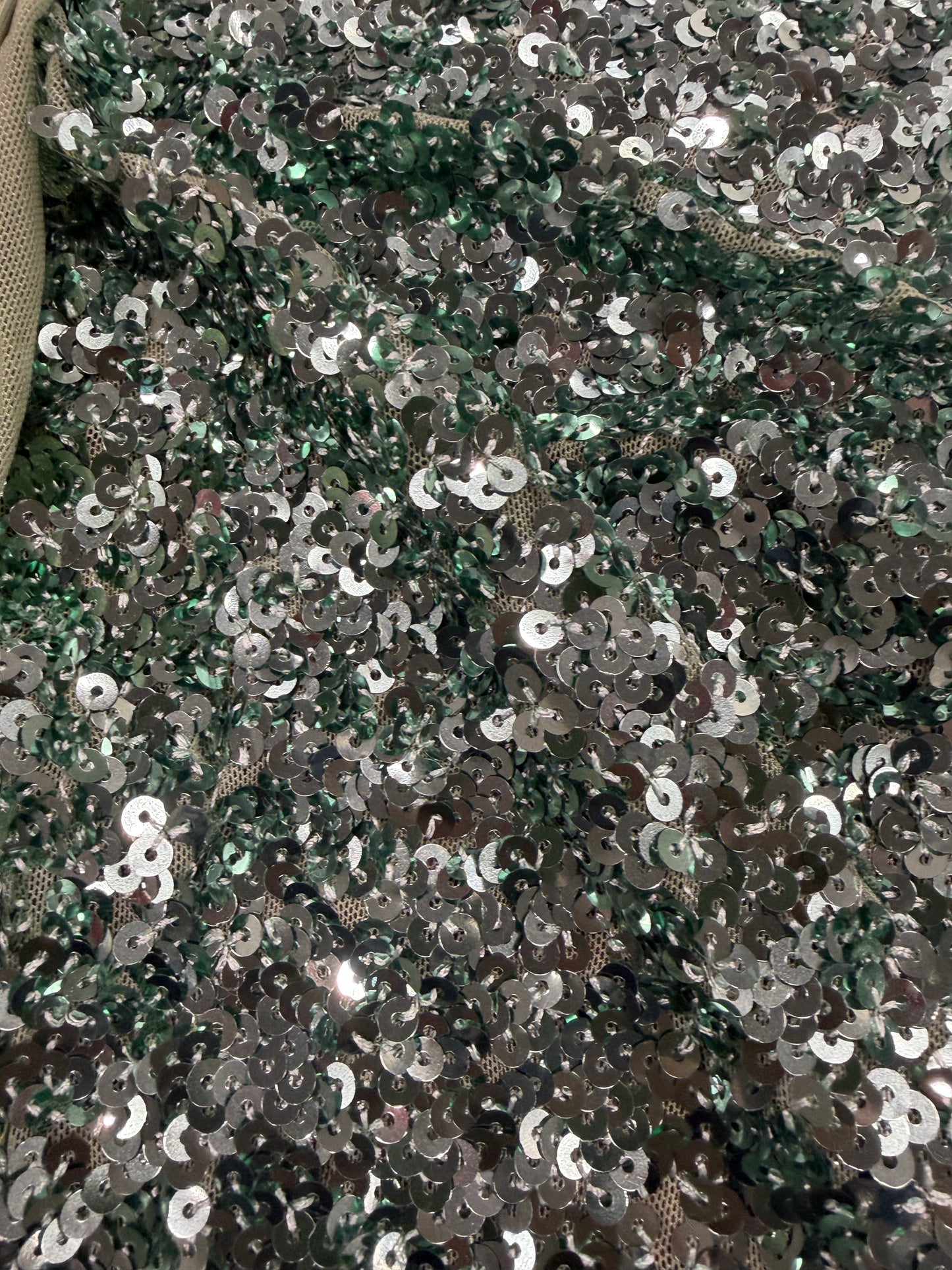 RHINO 002 mesh sequins khaky