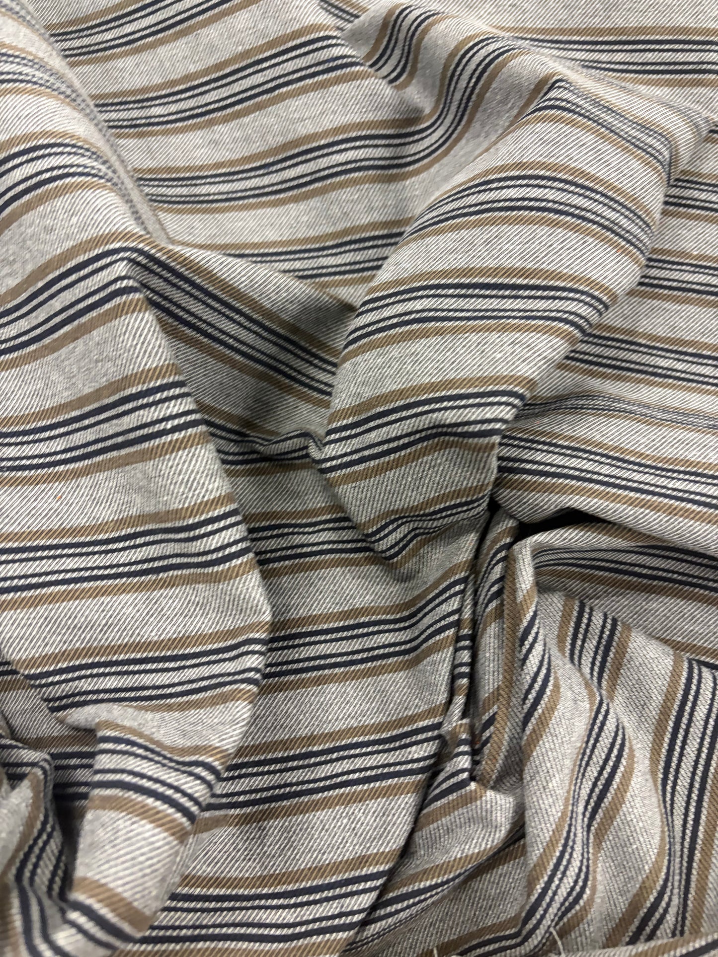 RHINO 005 horizontal striped cotton blend stretch