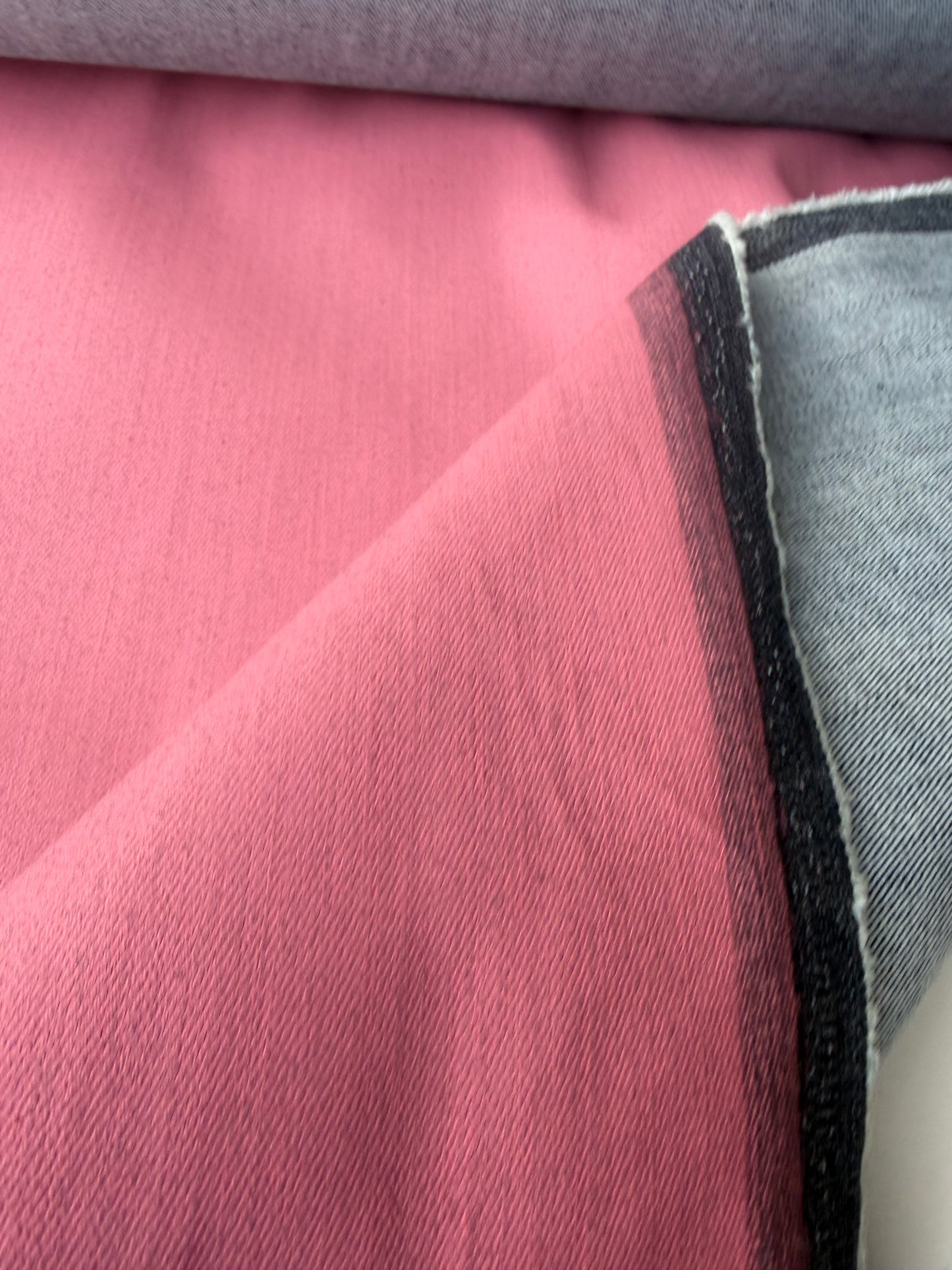 JEANS DROP 003 denim with pink coloured coating