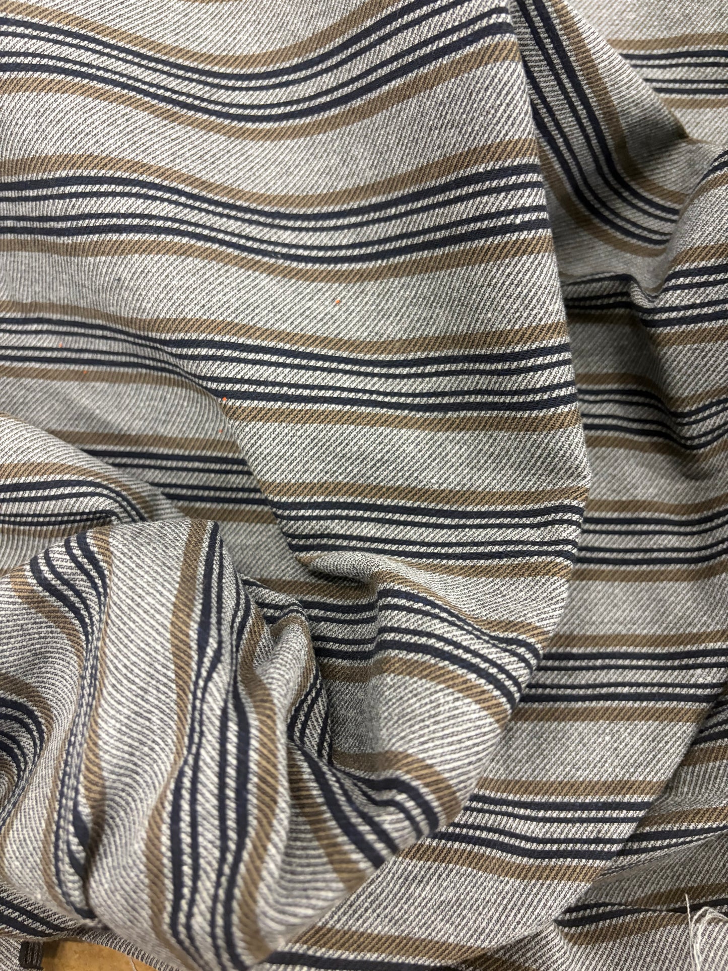 RHINO 005 horizontal striped cotton blend stretch