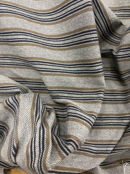 RHINO 005 horizontal striped cotton blend stretch