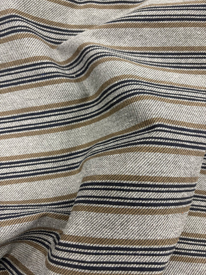 RHINO 005 horizontal striped cotton blend stretch