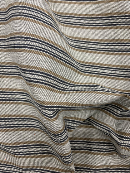 RHINO 005 horizontal striped cotton blend stretch