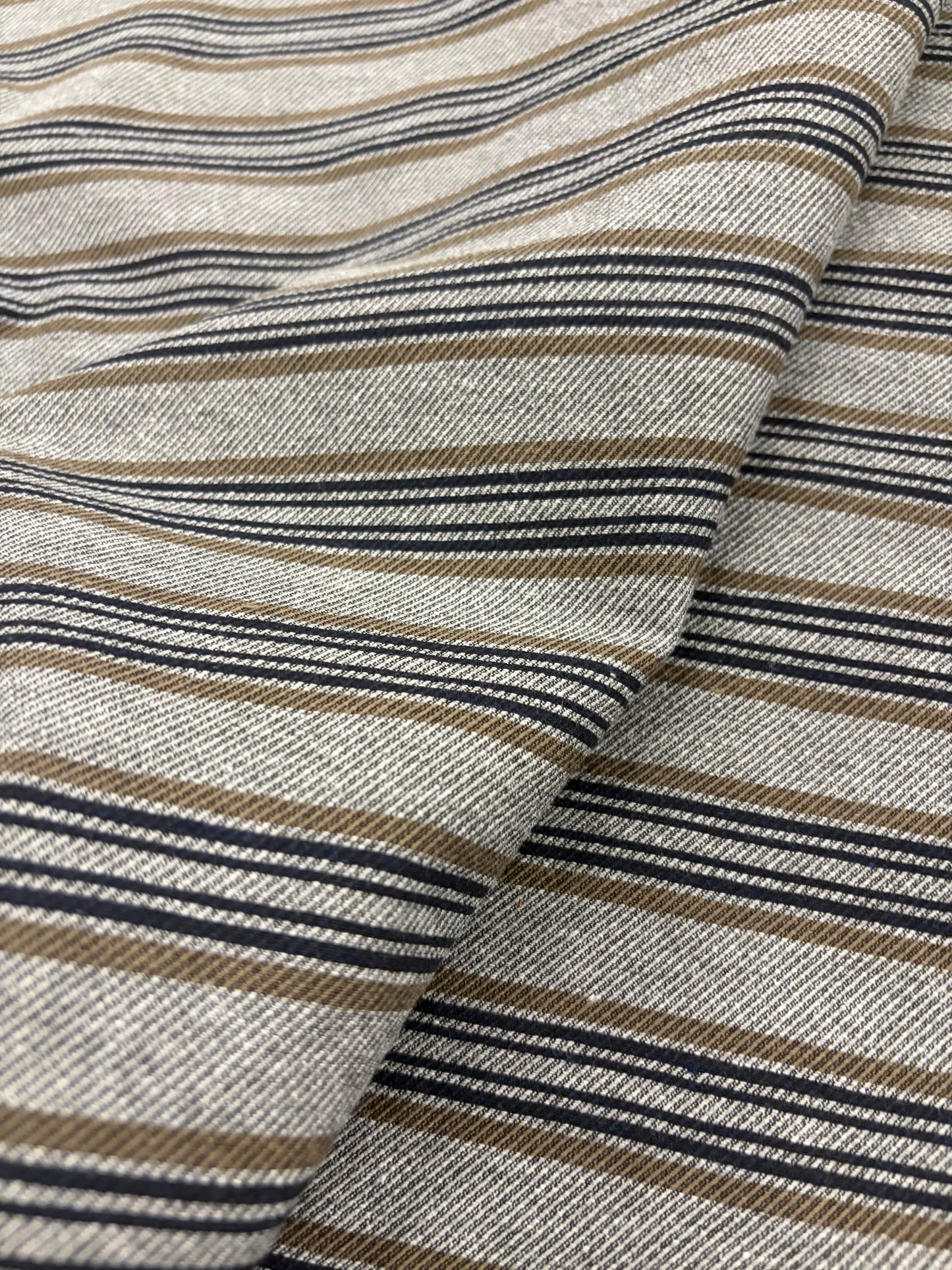 RHINO 005 horizontal striped cotton blend stretch