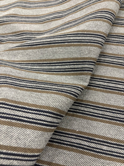 RHINO 005 horizontal striped cotton blend stretch