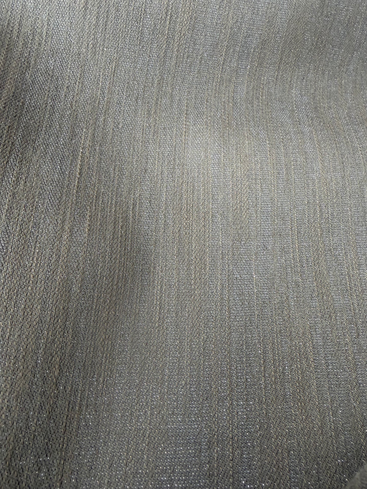 JEANS DROP 004 khaky with woven lurex raw stretch denim