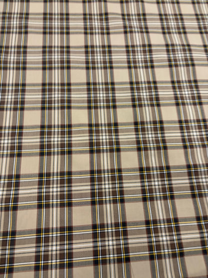 RHINO 008 classical clan checkered stretch fabric