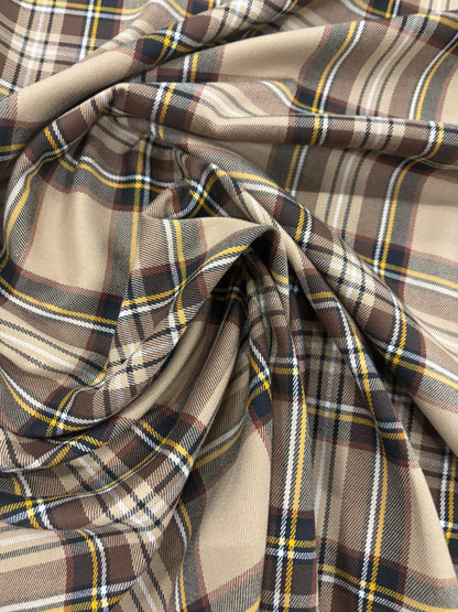 RHINO 008 classical clan checkered stretch fabric