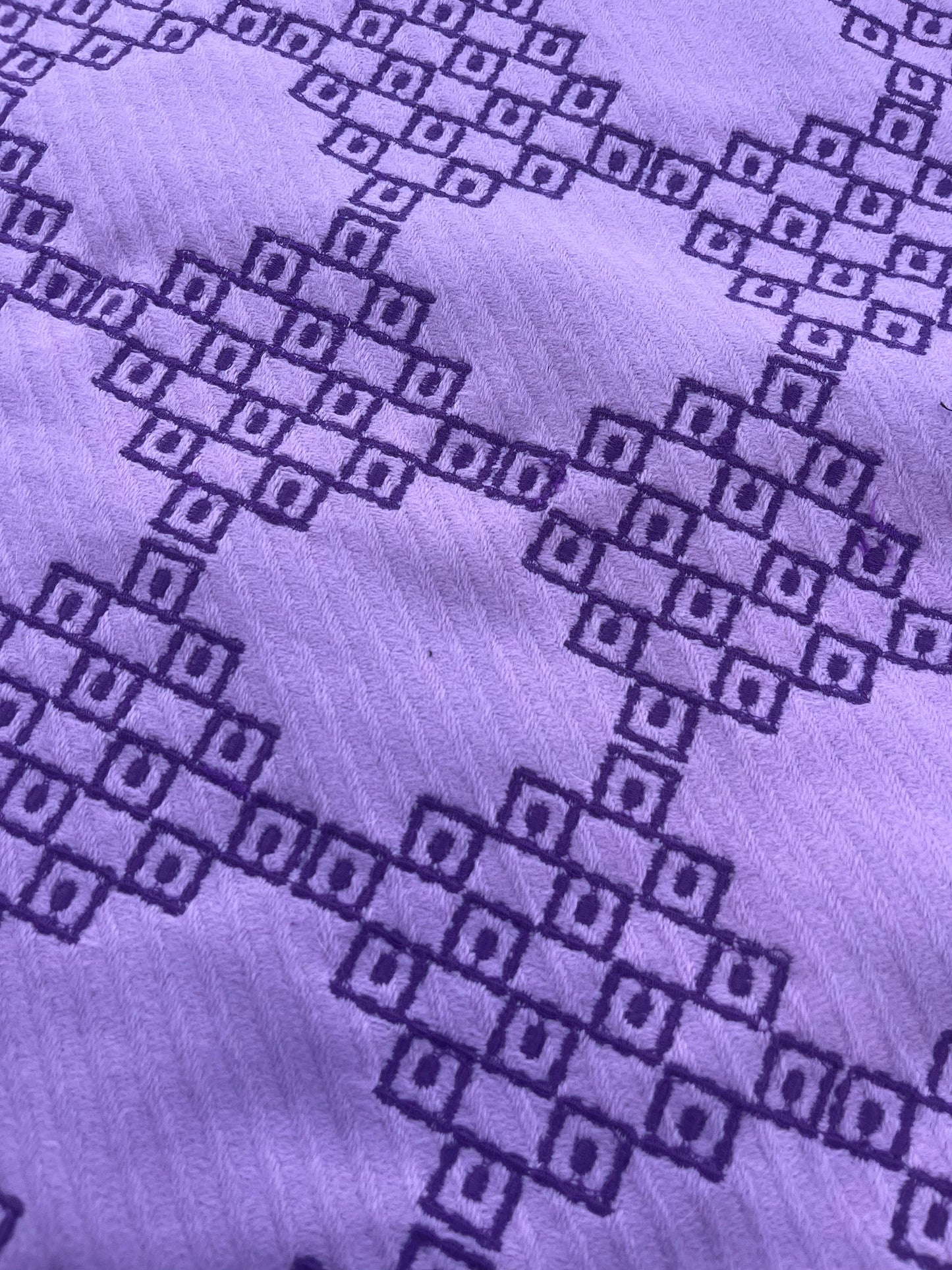 HERA 015 wool jacquard  lilacf/grape