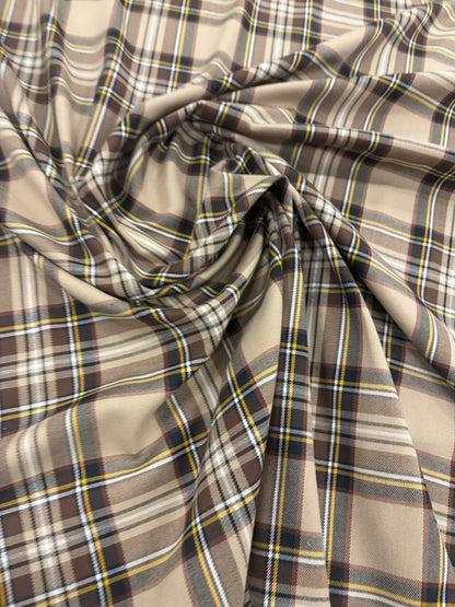 RHINO 008 classical clan checkered stretch fabric