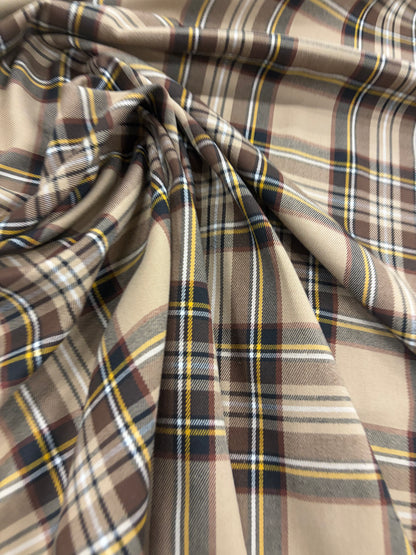 RHINO 008 classical clan checkered stretch fabric