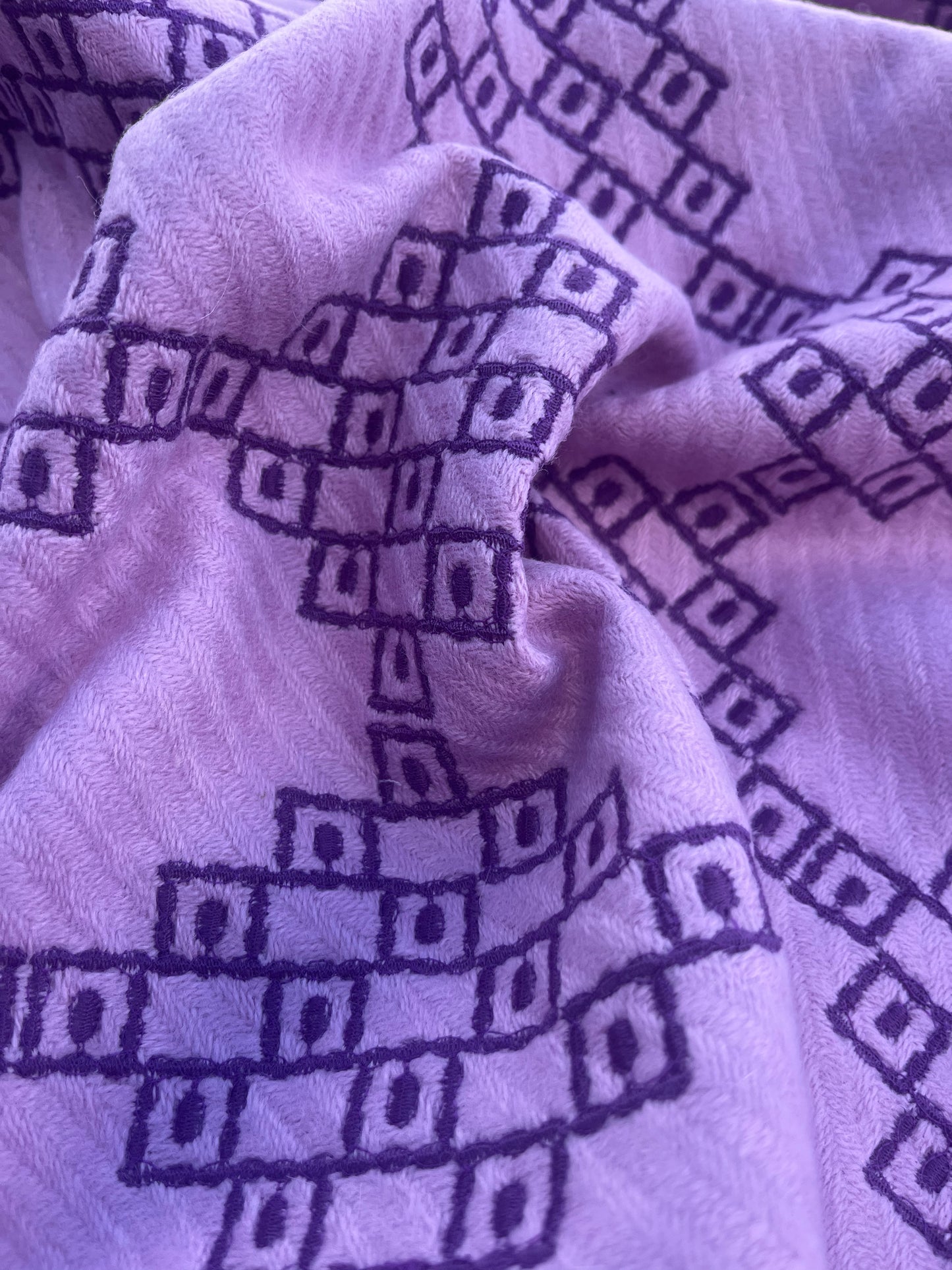 HERA 015 wool jacquard  lilacf/grape