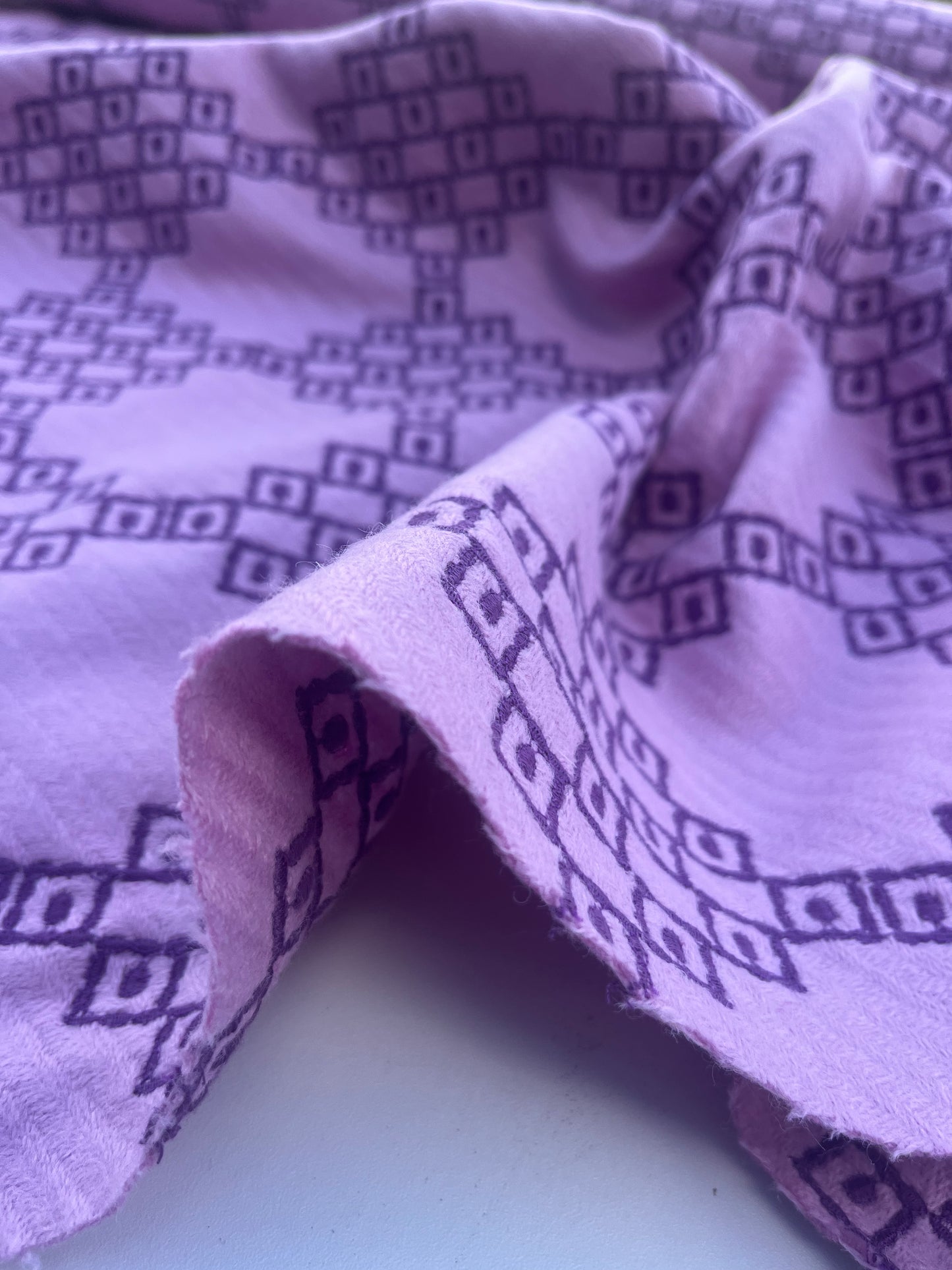 HERA 015 wool jacquard  lilacf/grape
