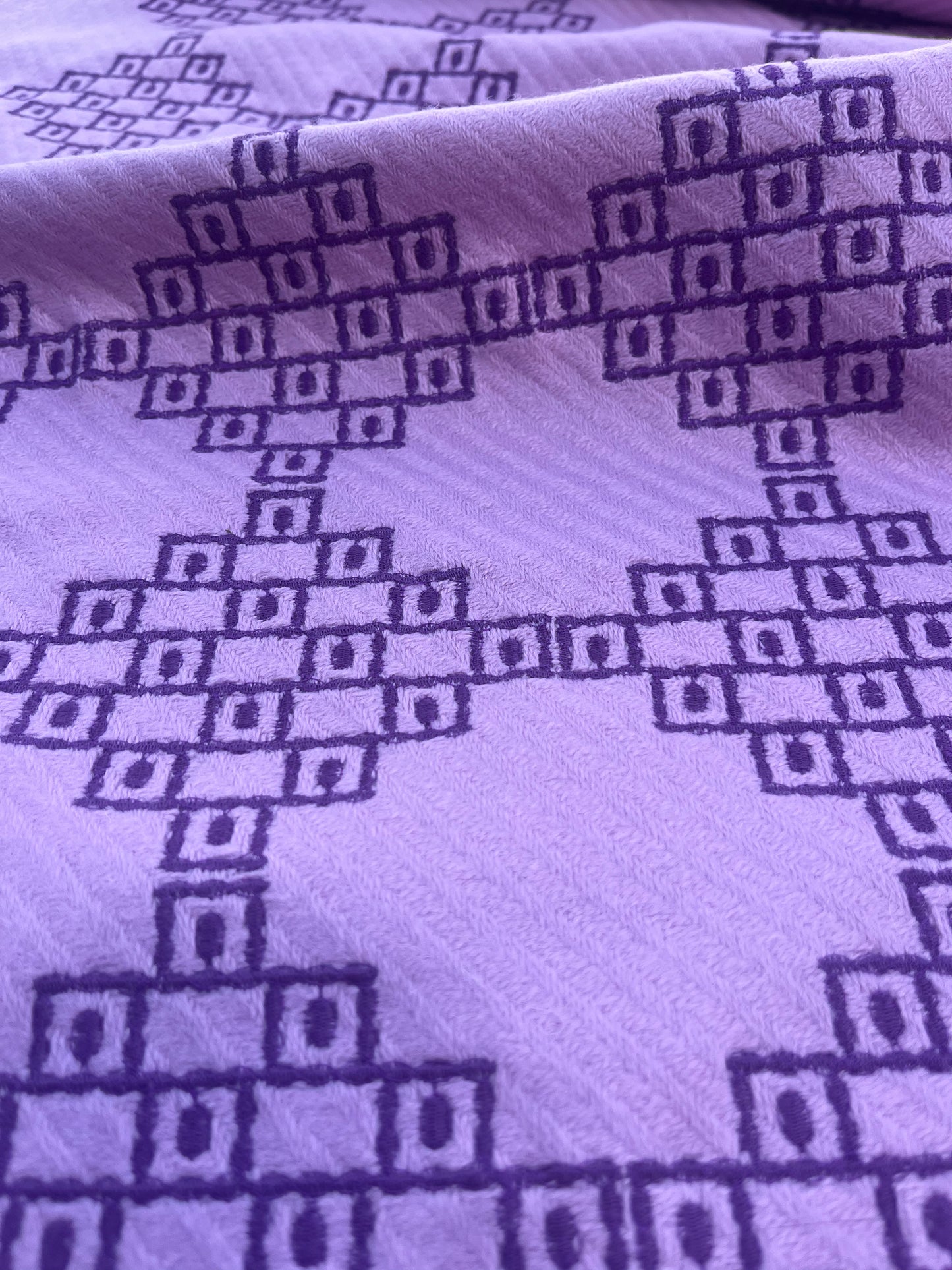 HERA 015 wool jacquard  lilacf/grape