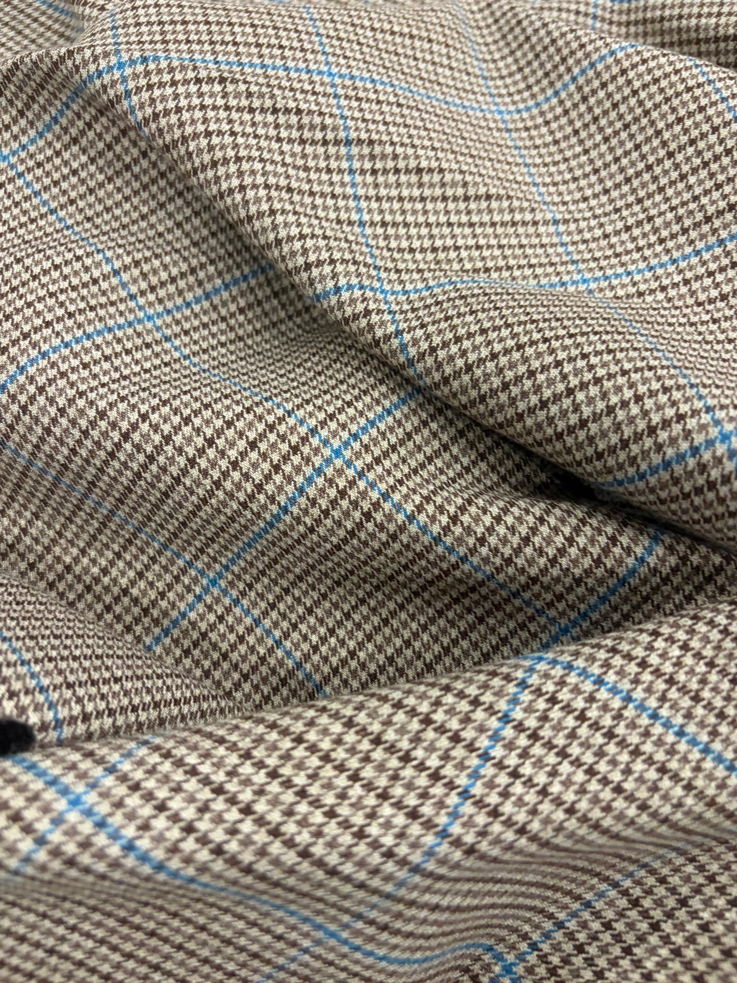 RHINO 009 classical pied de poule checkered stretch fabric