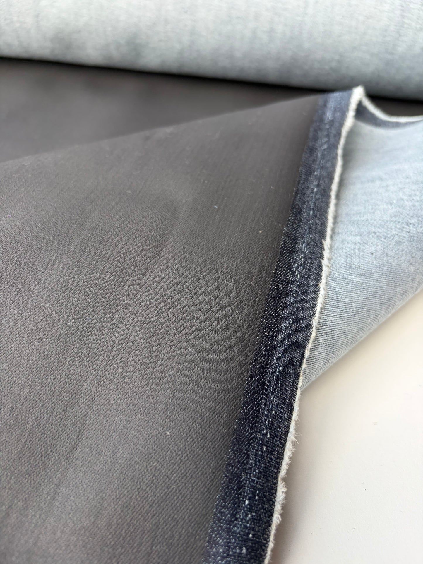 JEANS DROP 007 denim with black coloured coating