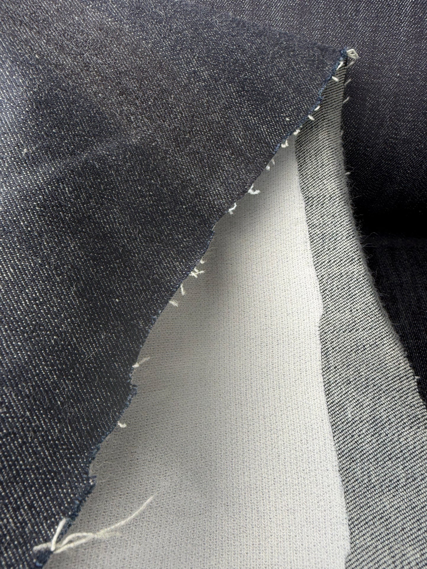 JEANS DROP 008 indigo raw denim "fused"