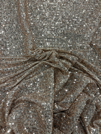 RHINO 012 mesh sequins ecru/gold
