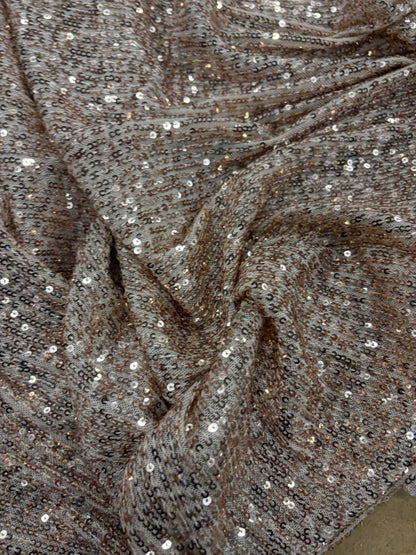 RHINO 012 mesh sequins ecru/gold