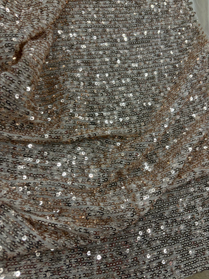 RHINO 012 mesh sequins ecru/gold