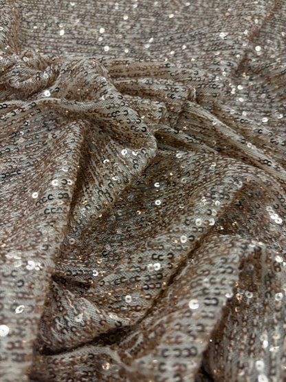 RHINO 012 mesh sequins ecru/gold