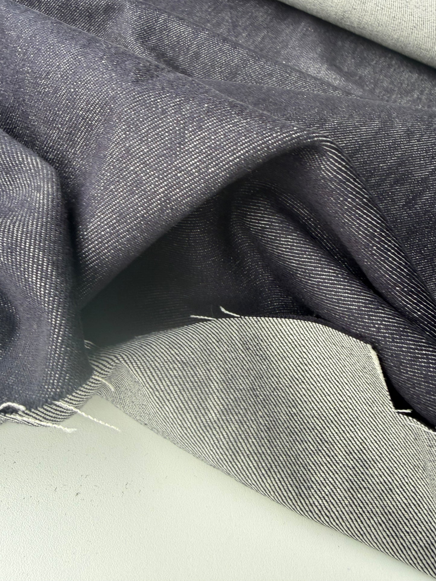 JEANS DROP 009 indigo raw denim, no stretch