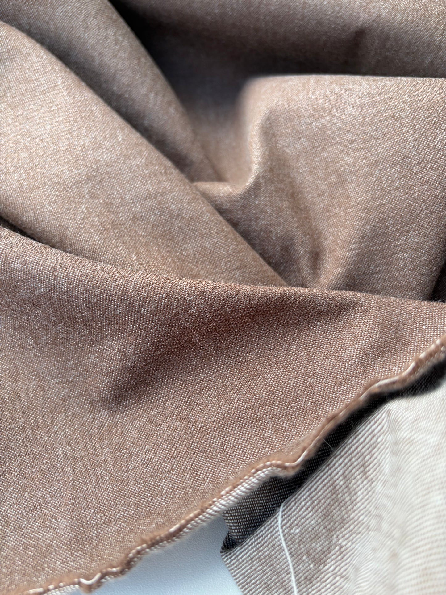 JEANS DROP 011 tabac coloured raw denim
