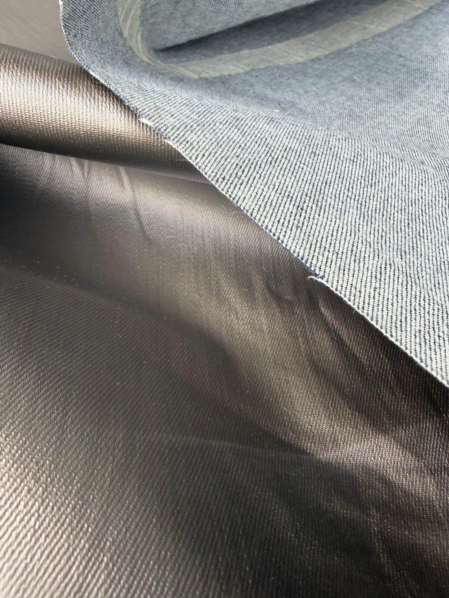JEANS DROP 012 denim with shiny copper coloured coating