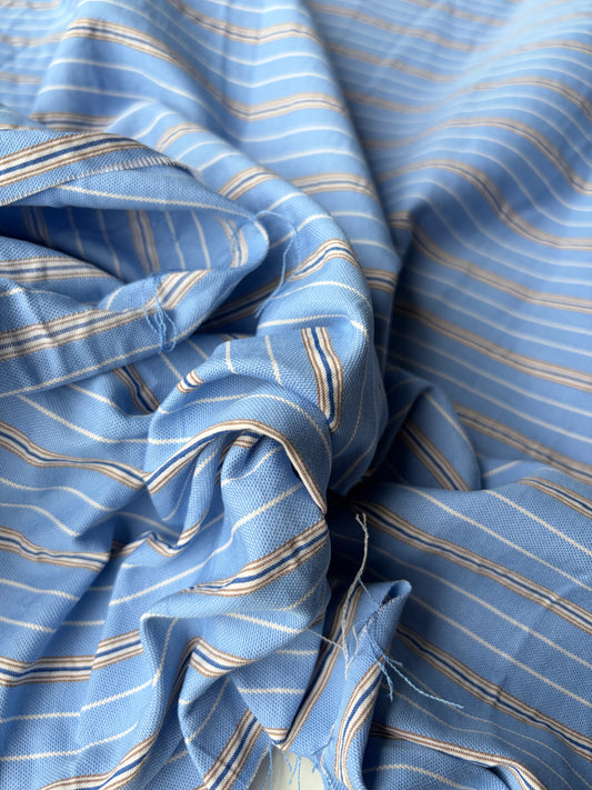 AMI 029 yarn dyed cotton oxford stripes