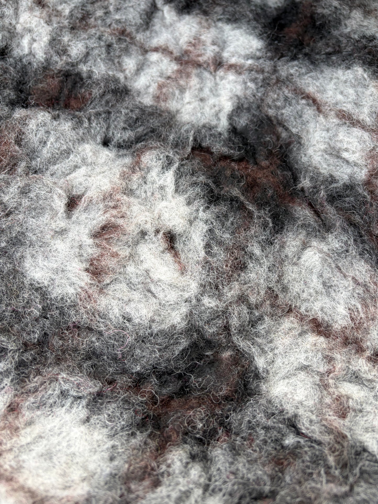WILD WOOL 002 grey checkered heavy boiled wool