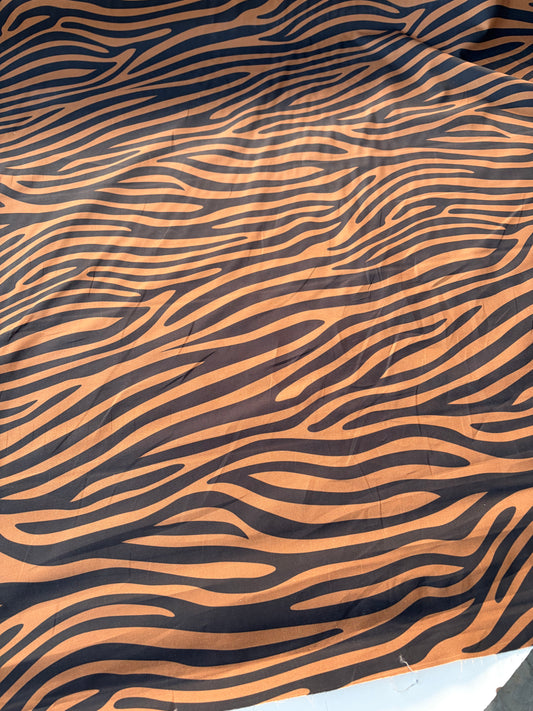 TINO 005 cotton poplin stretch zebra print