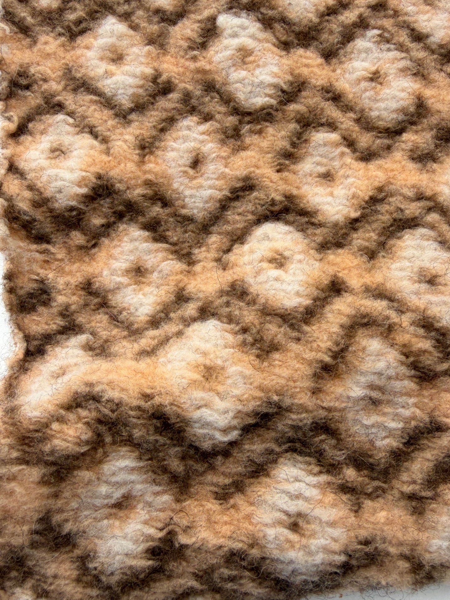 WILD WOOL 006 brown/sand heavy boiled wool