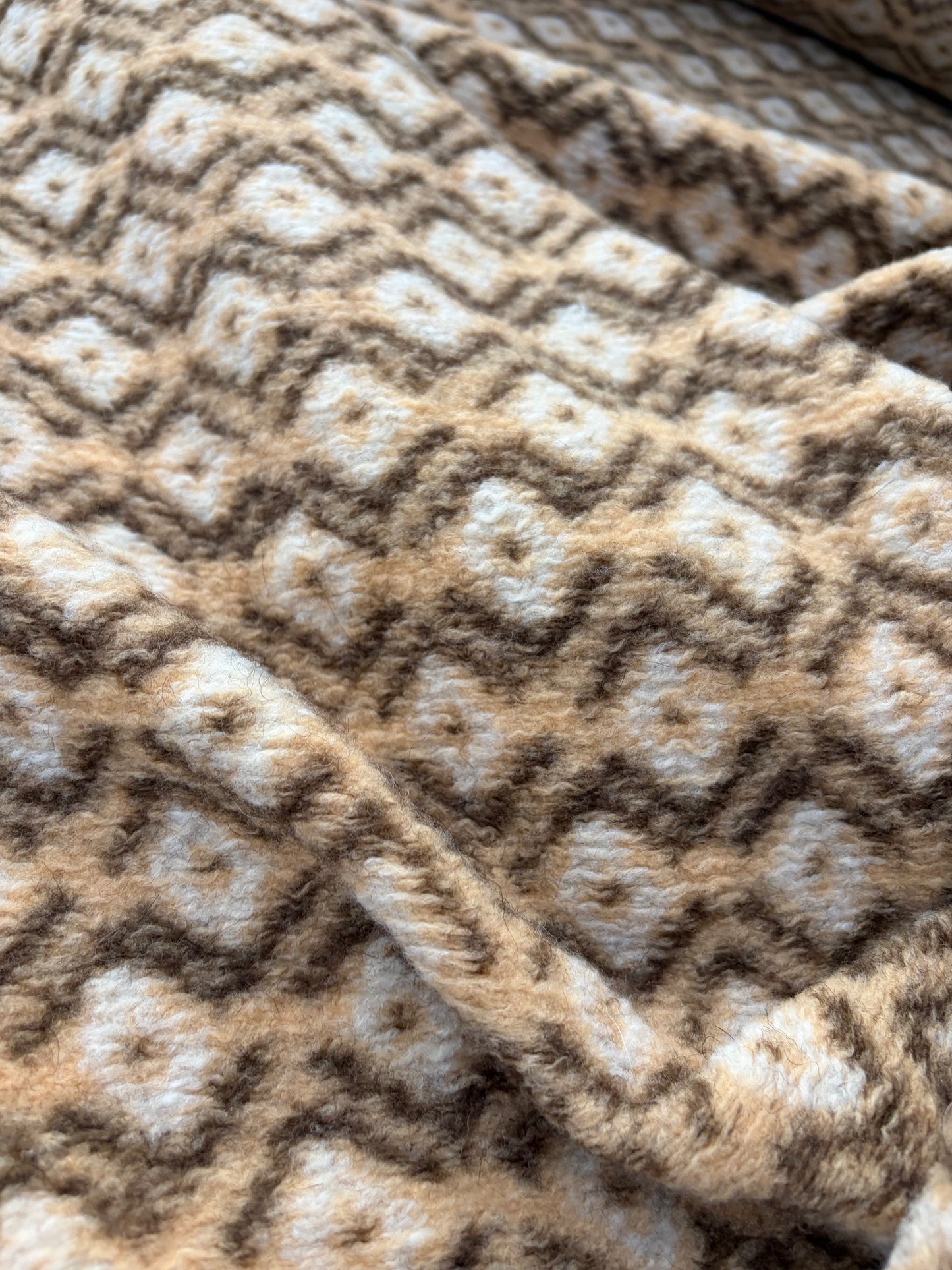 WILD WOOL 006 brown/sand heavy boiled wool