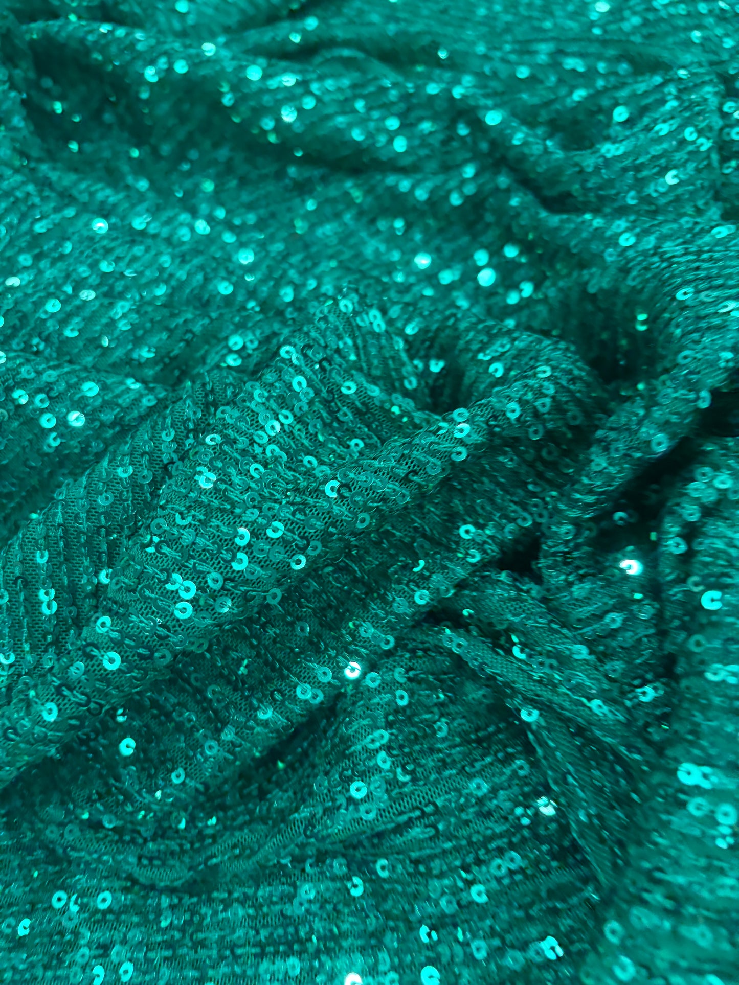 RHINO 026 mesh sequins dark green