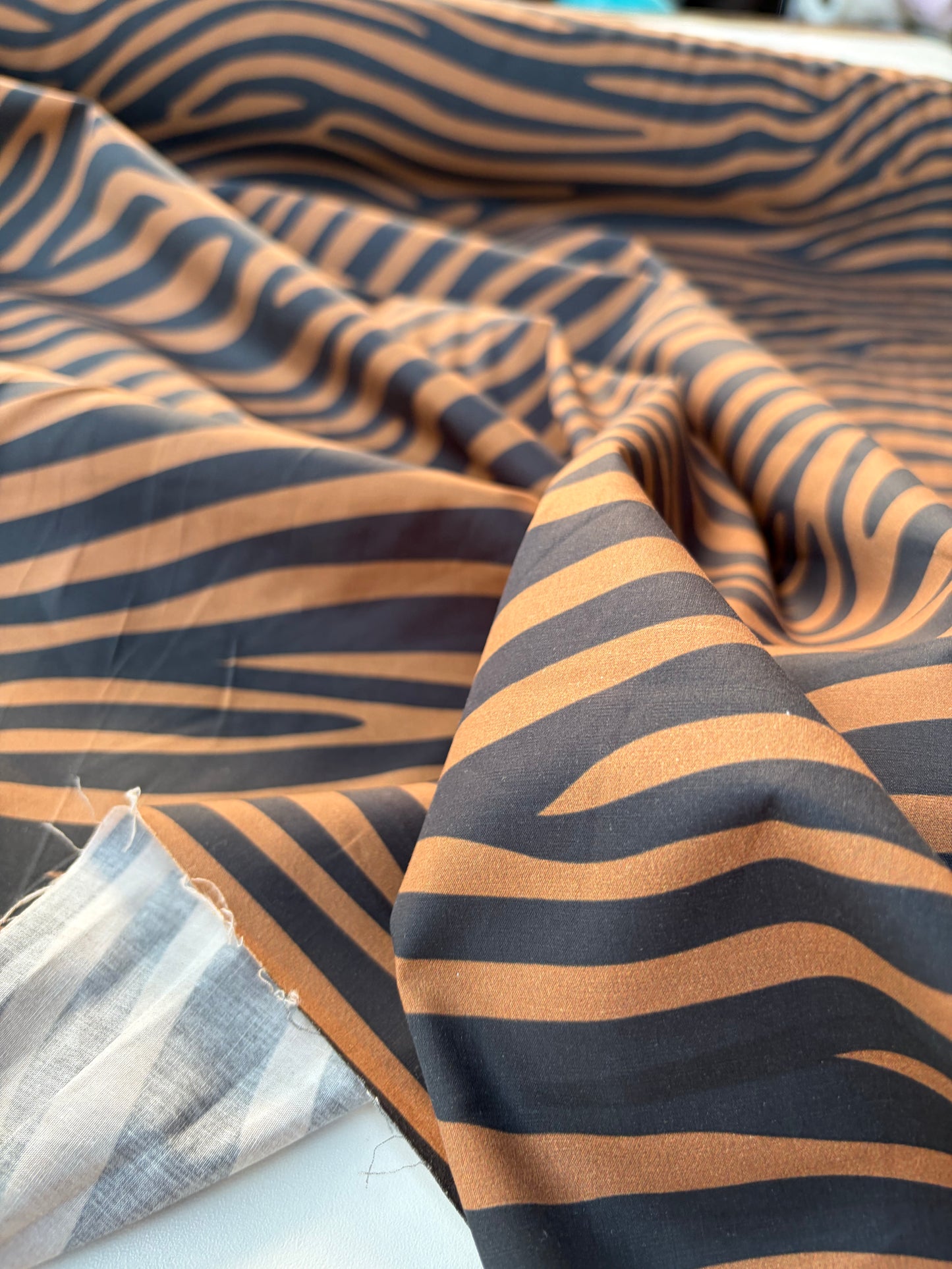 TINO 005 cotton poplin stretch zebra print