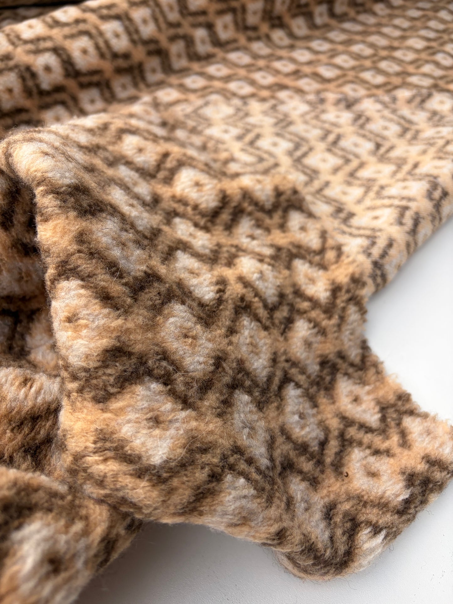 WILD WOOL 006 brown/sand heavy boiled wool
