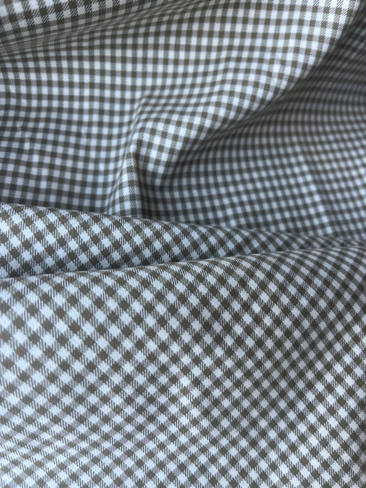 ALAN 011 stretch vichy check camel/ecru