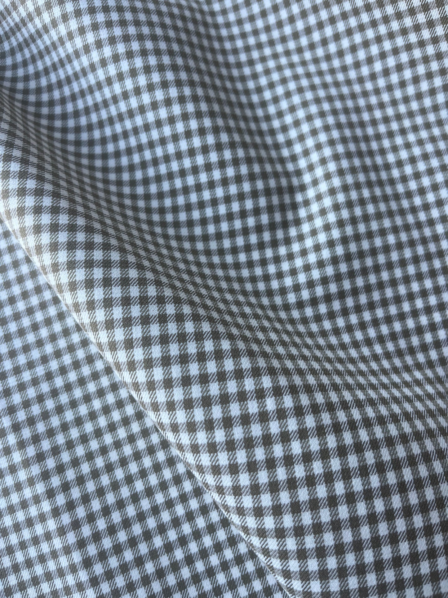 ALAN 011 stretch vichy check camel/ecru