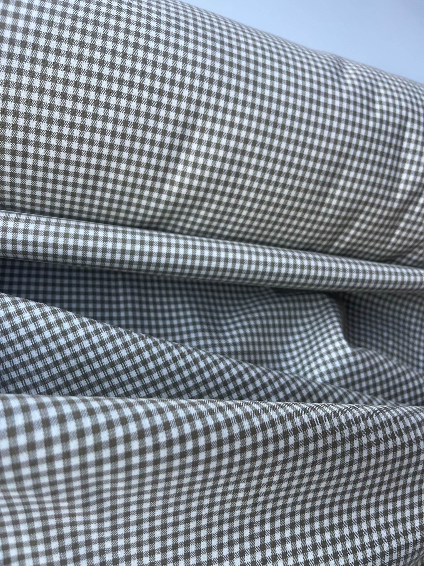 ALAN 011 stretch vichy check camel/ecru