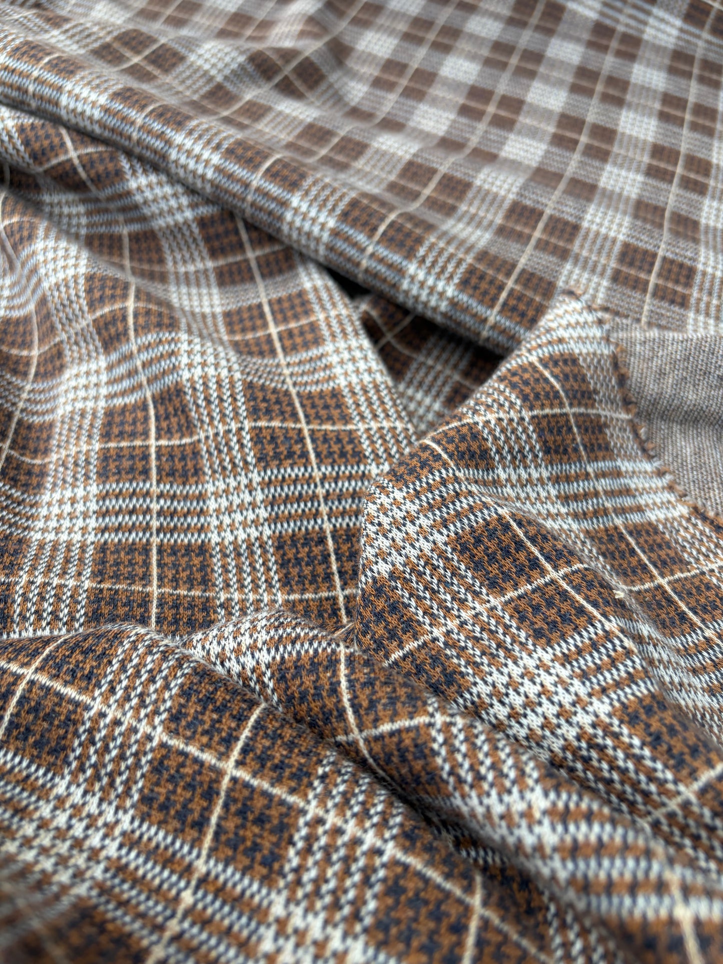 WILD WOOL 010 checkered heavy jersey jacquard