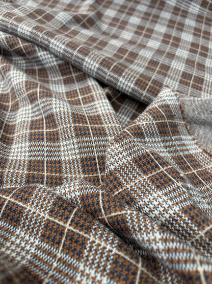 WILD WOOL 010 checkered heavy jersey jacquard