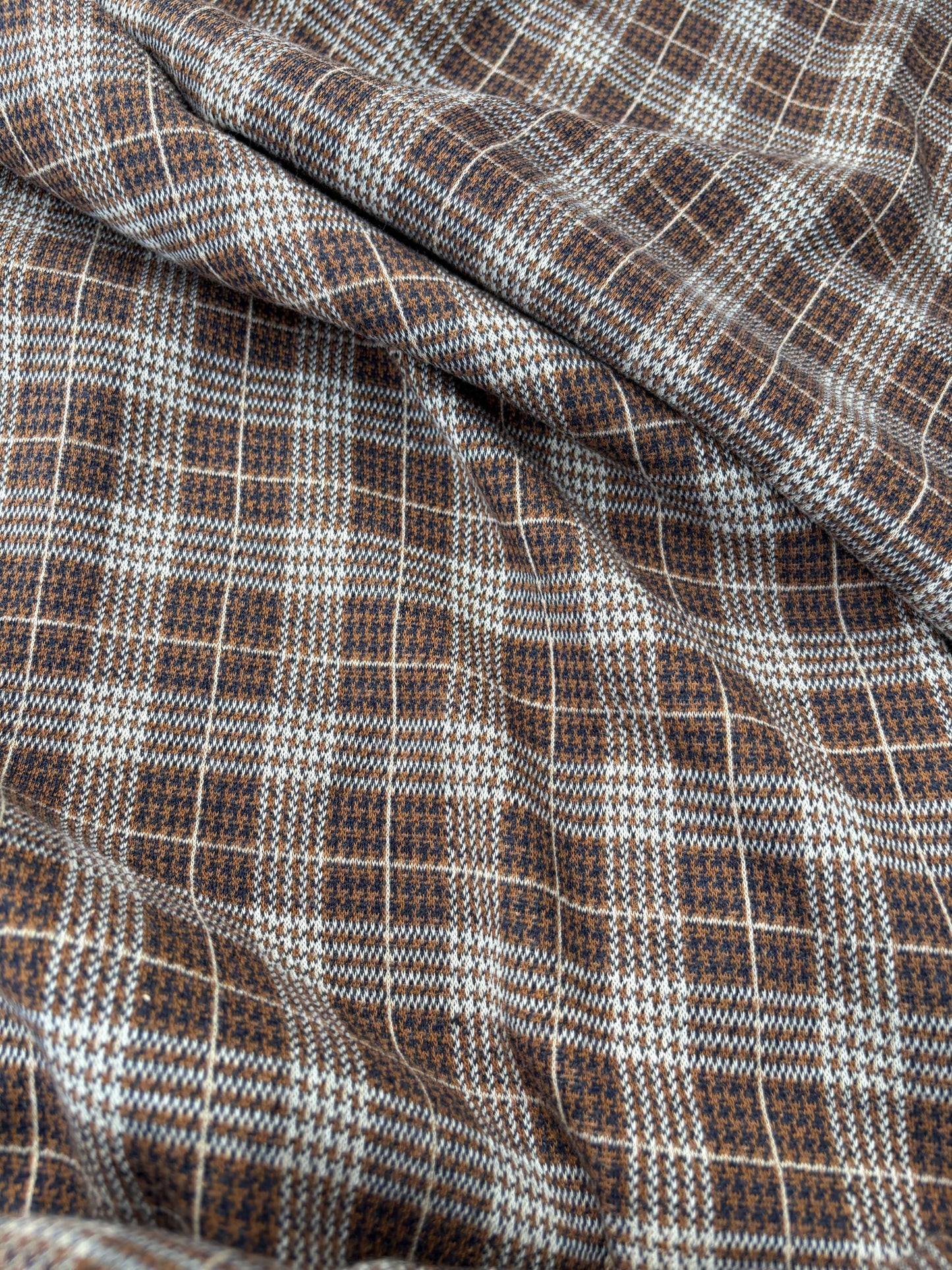 WILD WOOL 010 checkered heavy jersey jacquard