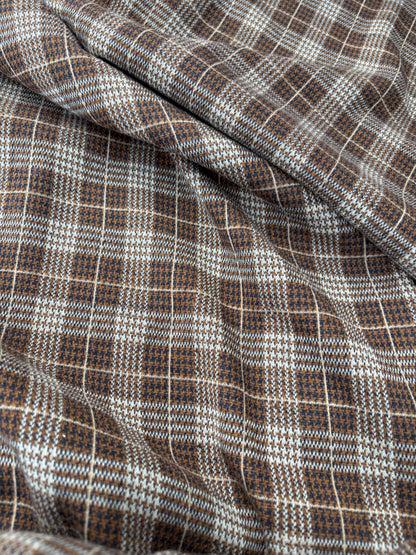 WILD WOOL 010 checkered heavy jersey jacquard