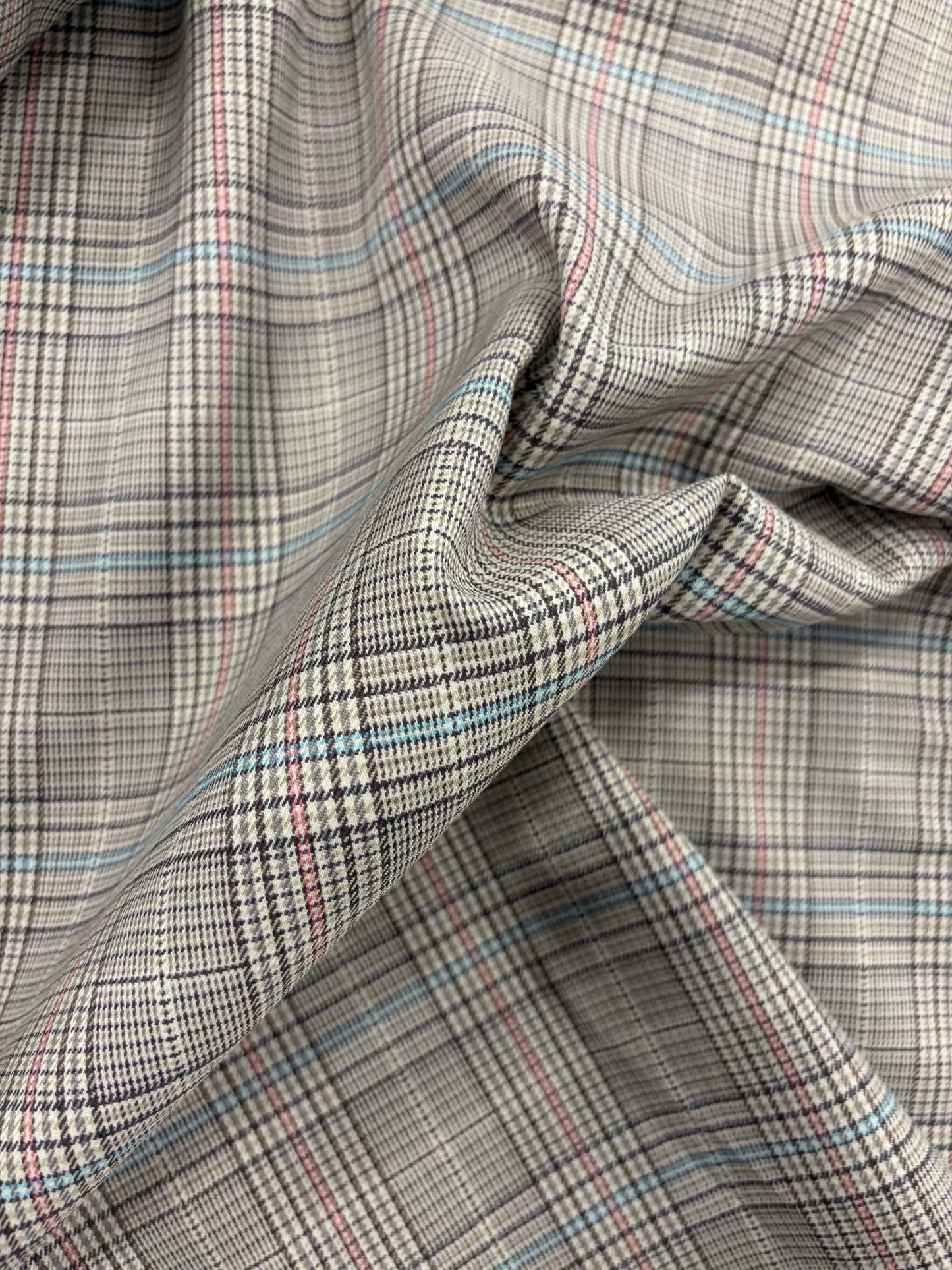 RHINO 030 classical Prince of Wales checkered stretch fabric